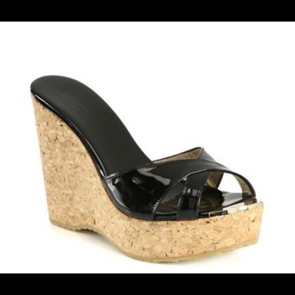 Jimmy Choo Patent Leather Wedge